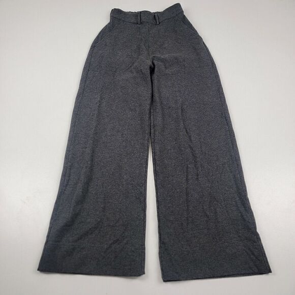 Peruvian Connection Boho Wide Leg Gray Pants High Waisted Sz XS Bohemian X-small - Picture 1 of 11